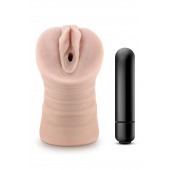 Телесный мастурбатор-вагина Ayumi с вибрацией - Blush Novelties - в Саранске купить с доставкой