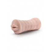 Телесный мастурбатор-ротик Nicole Vibrating Masturbator - Blush Novelties - в Саранске купить с доставкой