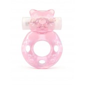 Розовое эрекционное виброкольцо в форме мишки - 1137 - в Саранске купить с доставкой