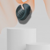 Серый сквозной мастурбатор с вибрацией Manwan Starter - Manwan - в Саранске купить с доставкой