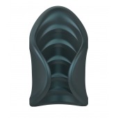 Серый сквозной мастурбатор с вибрацией Manwan Starter - Manwan - в Саранске купить с доставкой