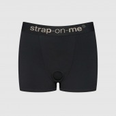 Черные трусики-боксеры для фиксации насадок Strap-on-me Harness Lingerie Allure - size L - Strap-on-me - купить с доставкой в Саранске