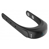 Черное эрекционное виброкольцо на ремешках - Boys of Toys - в Саранске купить с доставкой