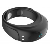 Черное эрекционное виброкольцо на ремешках - Boys of Toys - в Саранске купить с доставкой