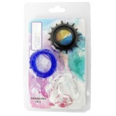 Набор из 3 эрекционных колец разного цвета и рельефа - Boys of Toys - в Саранске купить с доставкой