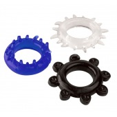 Набор из 3 эрекционных колец разного цвета и рельефа - Boys of Toys - в Саранске купить с доставкой