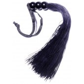 Черная силиконовая плетка - 25,4 см. - Boys of Toys - купить с доставкой в Саранске