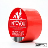 Красный скотч для фиксации Non-Sticky Bondage Tape - 15 м. - Intoyou - купить с доставкой в Саранске