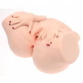 Телесный мастурбатор-полуторс Barbie - Naked Factory - в Саранске купить с доставкой