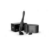 Черная секс-машина с функцией нагрева, насадками и присоской Sesh - Zalo - купить с доставкой в Саранске