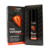Жидкий вибратор Orgie High Voltage Strawberry - 15 мл. - ORGIE - купить с доставкой в Саранске
