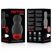 Черно-красный мастурбатор с вибрацией и всасыванием - JAMYJOB - в Саранске купить с доставкой