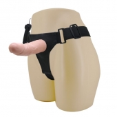 Реалистичный страпон-фаллоимитатор на трусиках Ultra Passionate Harness - 15 см. - Baile - купить с доставкой в Саранске