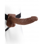 Полый мужской фаллопротез Hollow Strap-On with Balls - 24 см. - Pipedream - купить с доставкой в Саранске