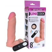 Фаллическая насадка Харнесс UNICOCK 8  с вибрацией - 20 см. - LOVETOY (А-Полимер) - купить с доставкой в Саранске