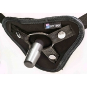 Страпон с 2 насадками и вибрацией UniStrap - 20 и 18 см. - LOVETOY (А-Полимер) - купить с доставкой в Саранске
