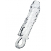 Прозрачная насадка с петлёй для фиксации - 14 см. - ToyFa - в Саранске купить с доставкой