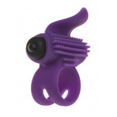 Эрекционное кольцо с подхватом мошонки и стимуляцией клитора Bullet Lastic Ring - Adrien Lastic - в Саранске купить с доставкой