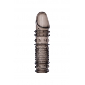 Дымчатая закрытая насадка ToyFa XLover с чешуйками и пупырышками - 13,5 см. - ToyFa - в Саранске купить с доставкой