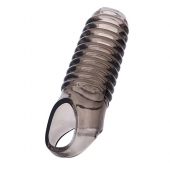 Дымчатая насадка с рёбрышками и подхватом мошонки ToyFa XLover - 12,5 см. - ToyFa - в Саранске купить с доставкой