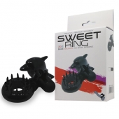Чёрное эрекционное виброкольцо Sweet Ring с дельфинчиком - Baile - в Саранске купить с доставкой