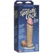 Телесный фаллоимитатор The Realistic Cock 8” with Removable Vac-U-Lock Suction Cup - 22,3 см. - Doc Johnson