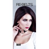 Чёрный чокер-кляп Iman Black - Rebelts - купить с доставкой в Саранске