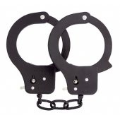 Чёрные наручники из листового металла BONDX METAL CUFFS BLACK - Dream Toys - купить с доставкой в Саранске