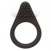 Чёрное эрекционное кольцо LIT-UP SILICONE STIMU RING 1 BLACK - Dream Toys - в Саранске купить с доставкой