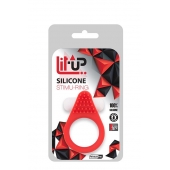 Красное эрекционное кольцо LIT-UP SILICONE STIMU RING 1 RED - Dream Toys - в Саранске купить с доставкой