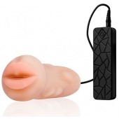 Мастурбатор-ротик с вибрацией REALSTUFF VIBRATING MASTURBATOR MOUTH - Dream Toys - в Саранске купить с доставкой