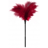 Пластиковая метелочка с красными пёрышками Small Feather Tickler - 32 см. - Blush Novelties - купить с доставкой в Саранске