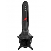 Чёрный вибростимулятор для головки члена с эффектом всасывания Vibrating Roto-Sucker - Pipedream - в Саранске купить с доставкой
