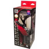Пояс харнесс премиум класса WOMAN SIMPLEX(S) с 3 черными насадками - LOVETOY (А-Полимер) - купить с доставкой в Саранске