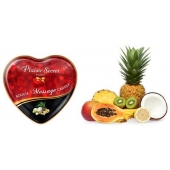 Массажная свеча с ароматом экзотических фруктов Bougie Massage Candle - 35 мл. - Plaisir Secret - купить с доставкой в Саранске