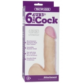 Ультра реалистичная насадка Vac-U-Lock  6  ULTRASKYN Cock - 17,3 см. - Doc Johnson - купить с доставкой в Саранске