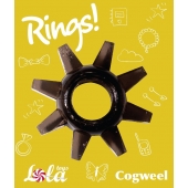 Чёрное эрекционное кольцо Rings Cogweel - Lola Games - в Саранске купить с доставкой