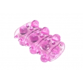 Розовая насадка на пенис Rings Armour - Lola Games - в Саранске купить с доставкой