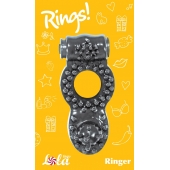 Чёрное эрекционное кольцо Rings Ringer - Lola Games - в Саранске купить с доставкой