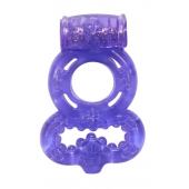 Фиолетовое эрекционное кольцо Rings Treadle с подхватом - Lola Games - в Саранске купить с доставкой