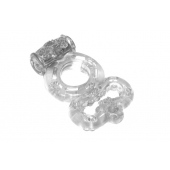 Прозрачное эрекционное кольцо Rings Treadle с подхватом - Lola Games - в Саранске купить с доставкой