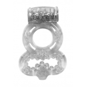 Прозрачное эрекционное кольцо Rings Treadle с подхватом - Lola Games - в Саранске купить с доставкой