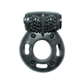 Черное эрекционное кольцо с вибрацией Rings Axle-pin - Lola Games - в Саранске купить с доставкой