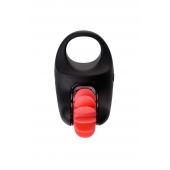 Чёрно-красное эрекционное виброкольцо Erotist - Erotist Adult Toys - в Саранске купить с доставкой