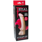 Телесная насадка REAL Standard с усиками на основании - 19 см. - LOVETOY (А-Полимер) - купить с доставкой в Саранске