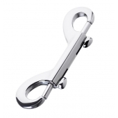 Серебристый двухсторонний карабин TOYFA Metal - ToyFa - купить с доставкой в Саранске