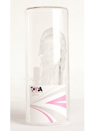 Прозрачная гелевая насадка с клиторальным отростком - 13 см. - Toyfa Basic - в Саранске купить с доставкой