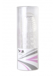 Прозрачная закрытая гелевая насадка - 13,5 см. - Toyfa Basic - в Саранске купить с доставкой