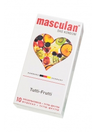 Жёлтые презервативы Masculan Ultra Tutti-Frutti с фруктовым ароматом - 10 шт. - Masculan - купить с доставкой в Саранске