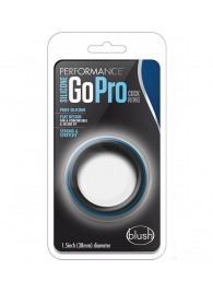 Черно-синее эрекционное кольцо Silicone Go Pro Cock Ring - Blush Novelties - в Саранске купить с доставкой